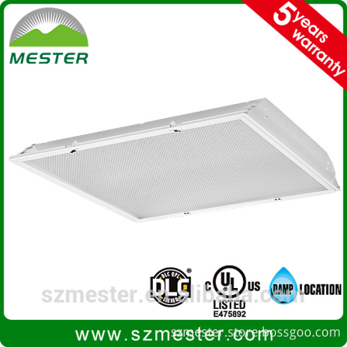 UL DLC approved 80Ra 98lm/w 45W 65W led 2*4 recessed troffer fixture
